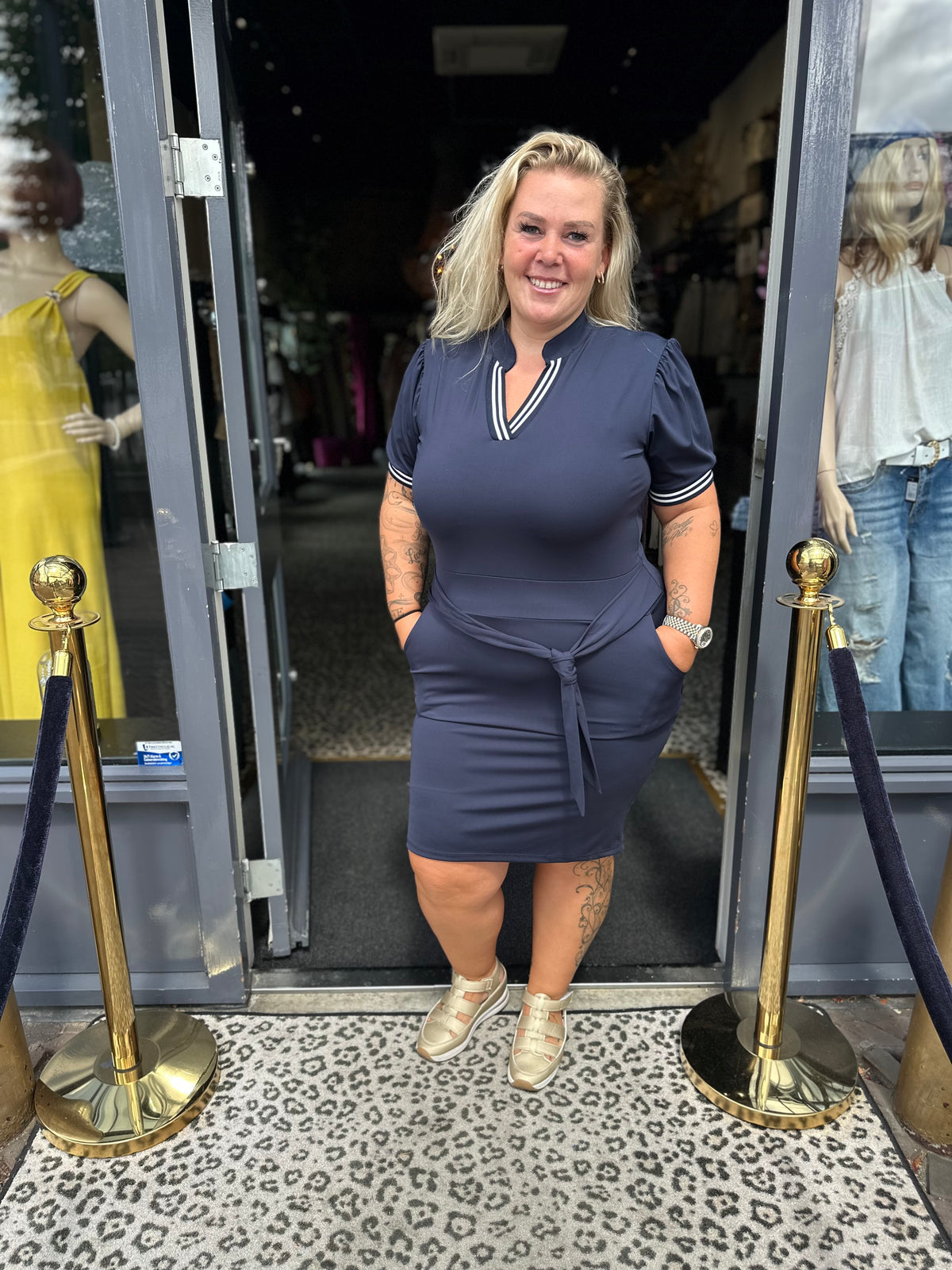 Travel jurk "Forever" Donkerblauw