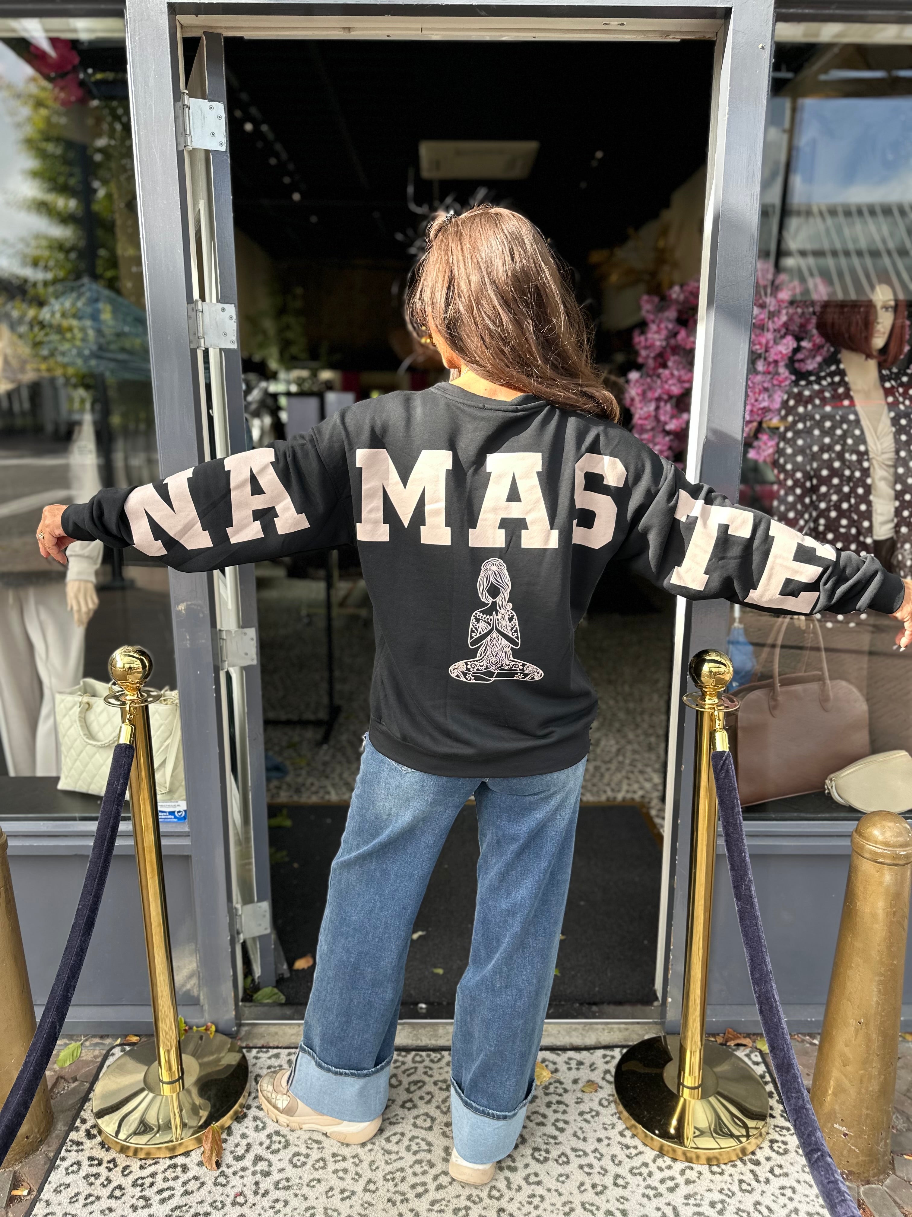 Sweater "Namasté" Zwart
