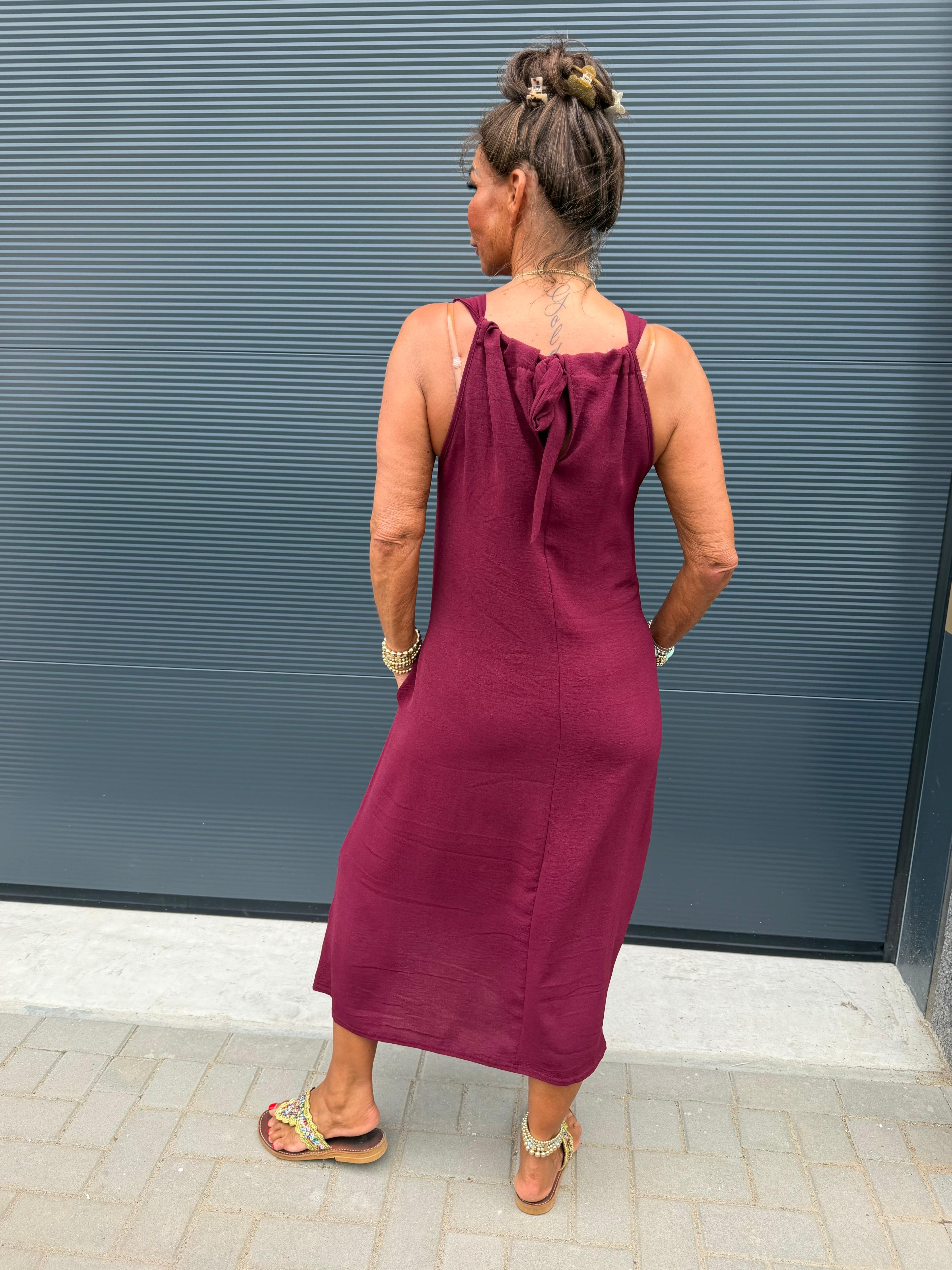Lange jurk "Catarina" cyclaam