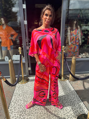 2 delig set "Torremolinos" Fuchsia