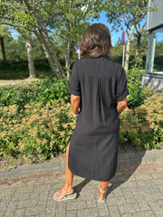 Viscose Jurk "Mila" Zwart