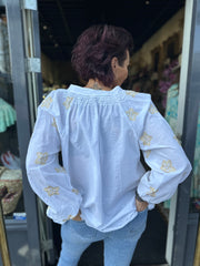 Blouse "Iris" off white