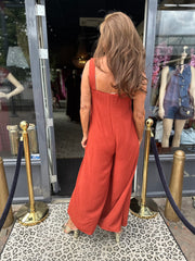 Jumpsuit "Amarillo" brique