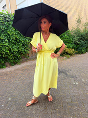 Jurk "Valencia" Geel