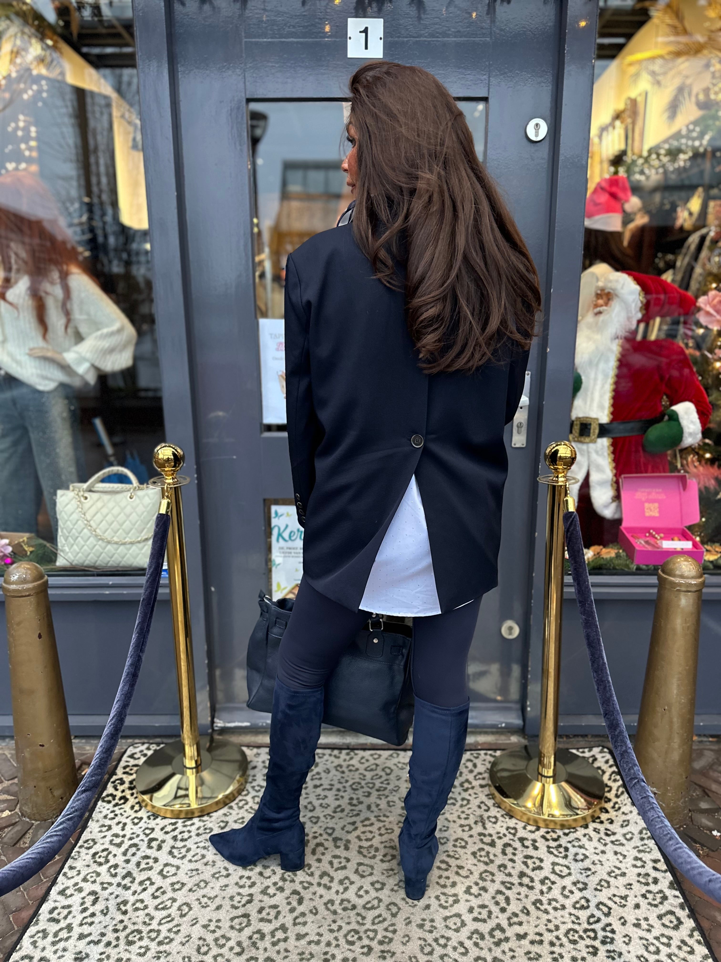 Oversized colbert "Jus de pom" Marine blauw