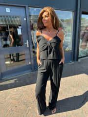 Jumpsuit "Bow" zwart