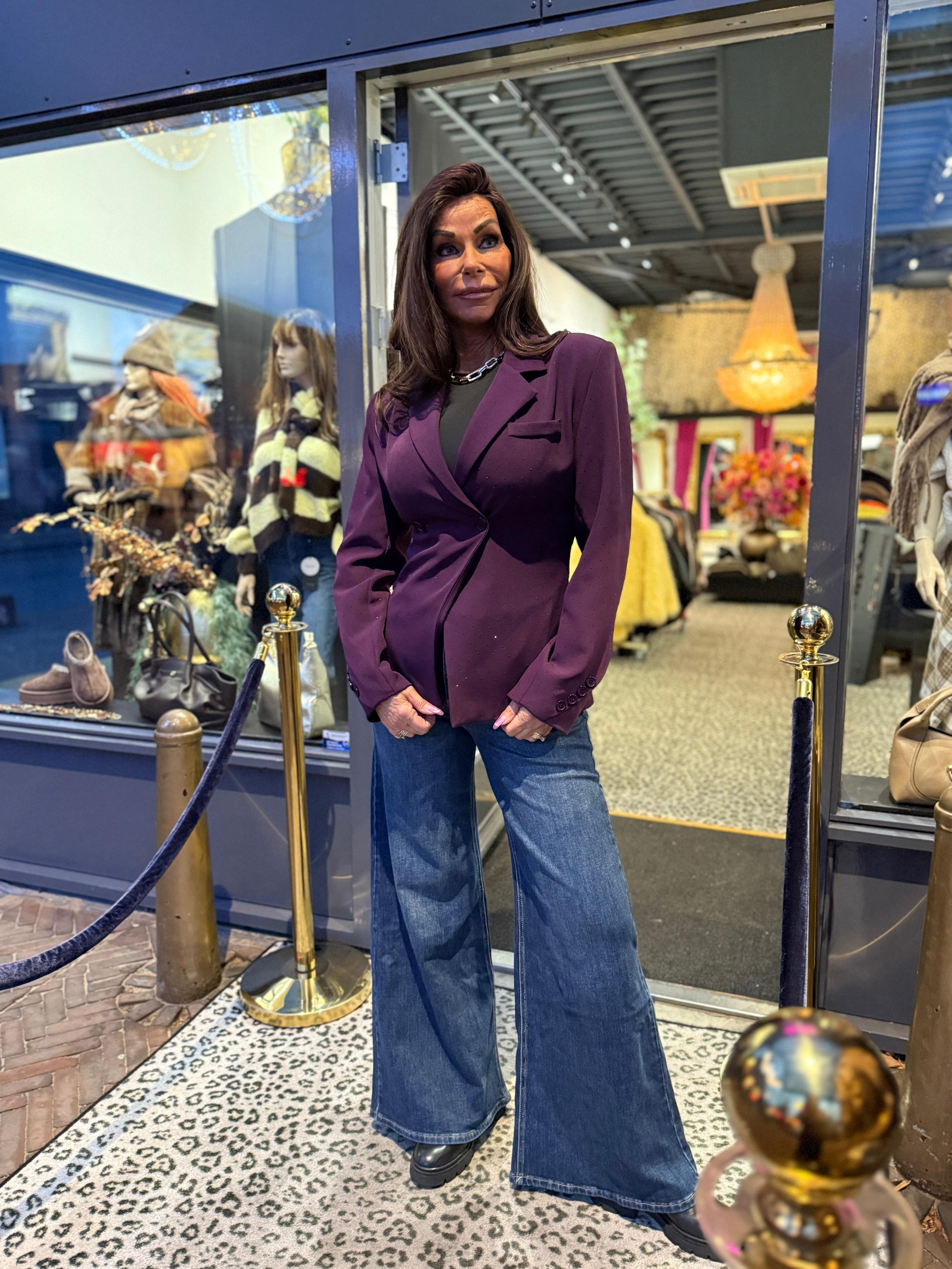 Blazer "Strass" Paars