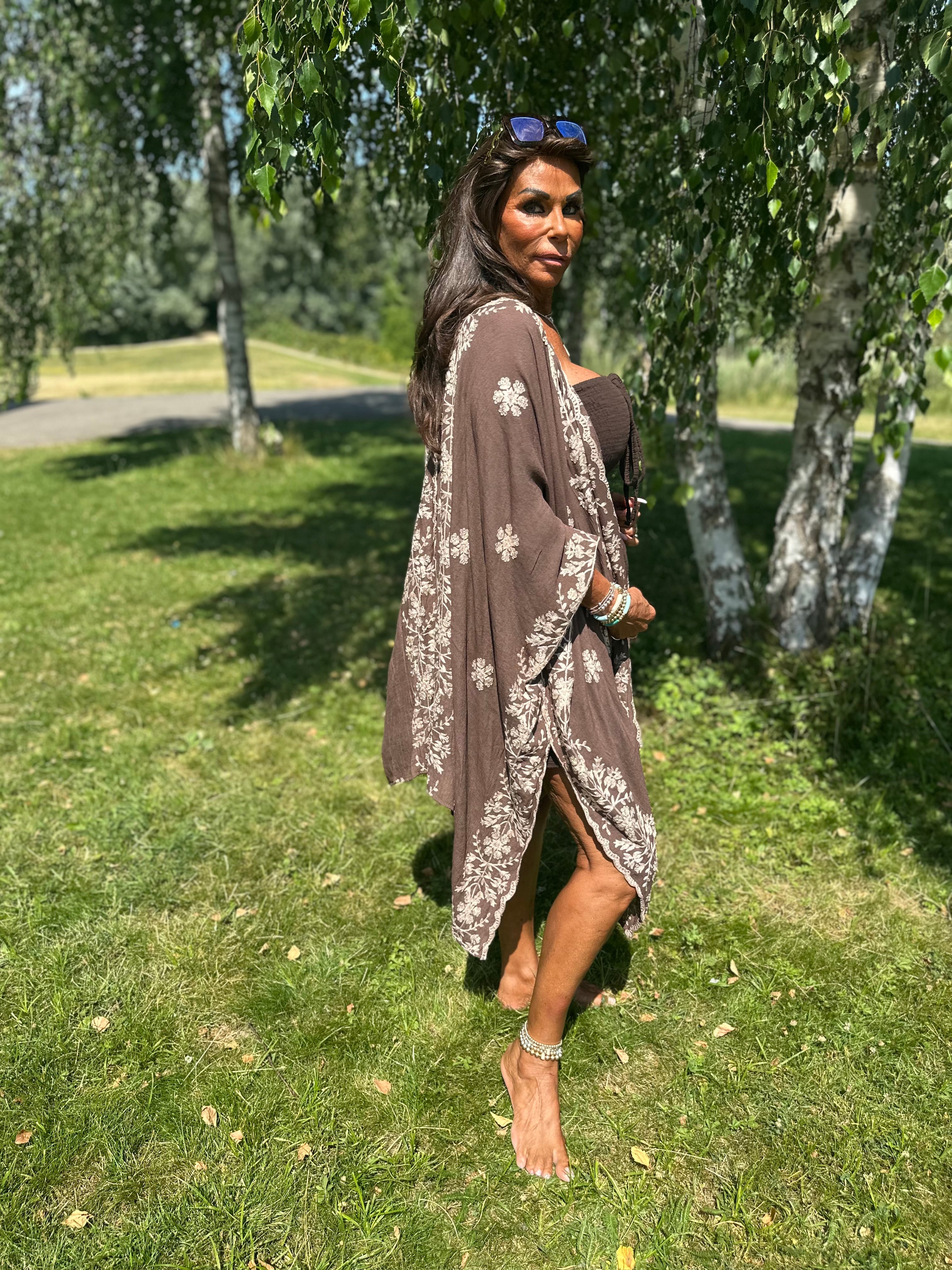 Kaftan "Adore" Donkerbruin