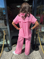 2 delig set "Hydrofiel" Neon roze