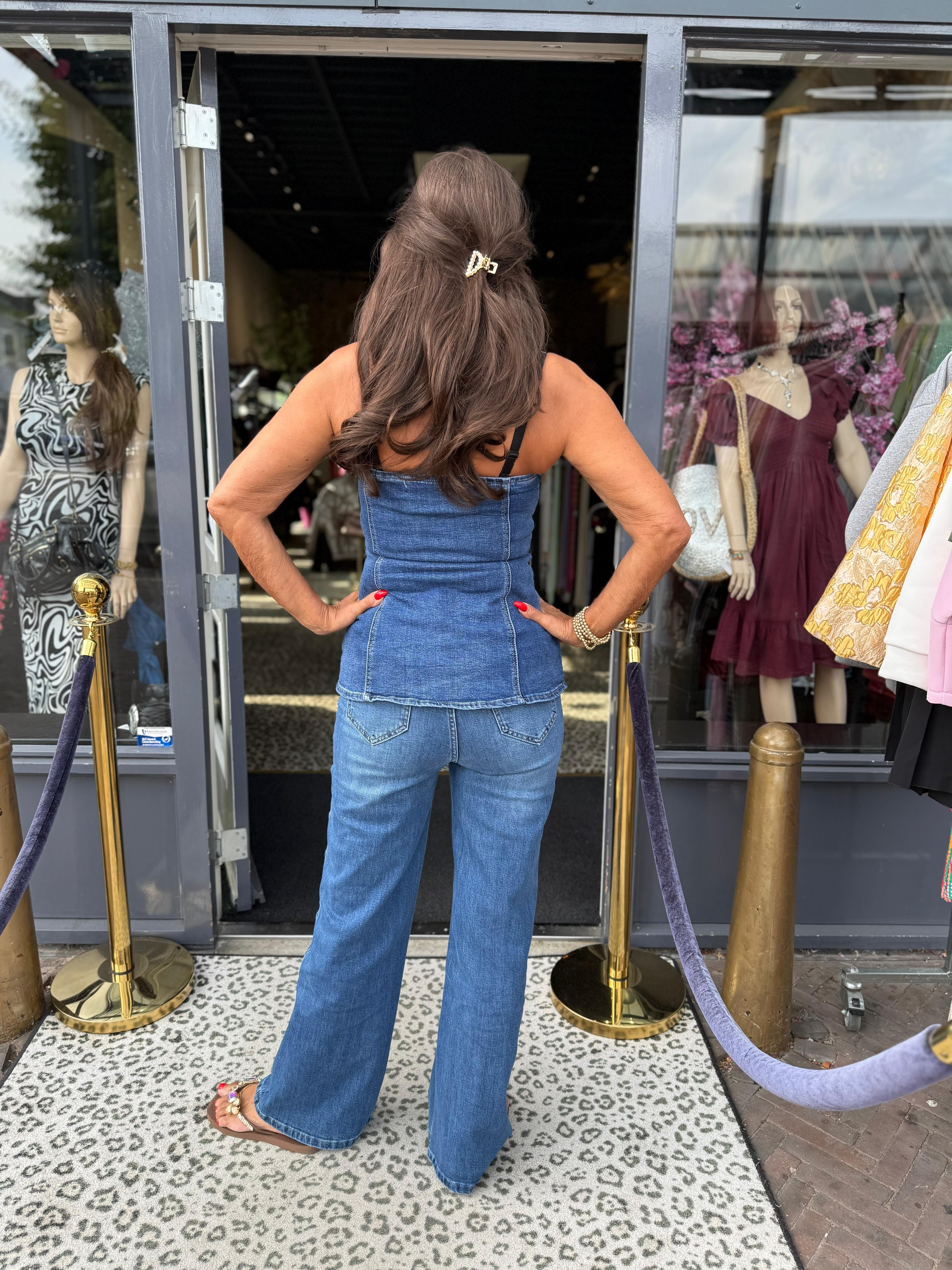 Spijkertop “Ann” denim