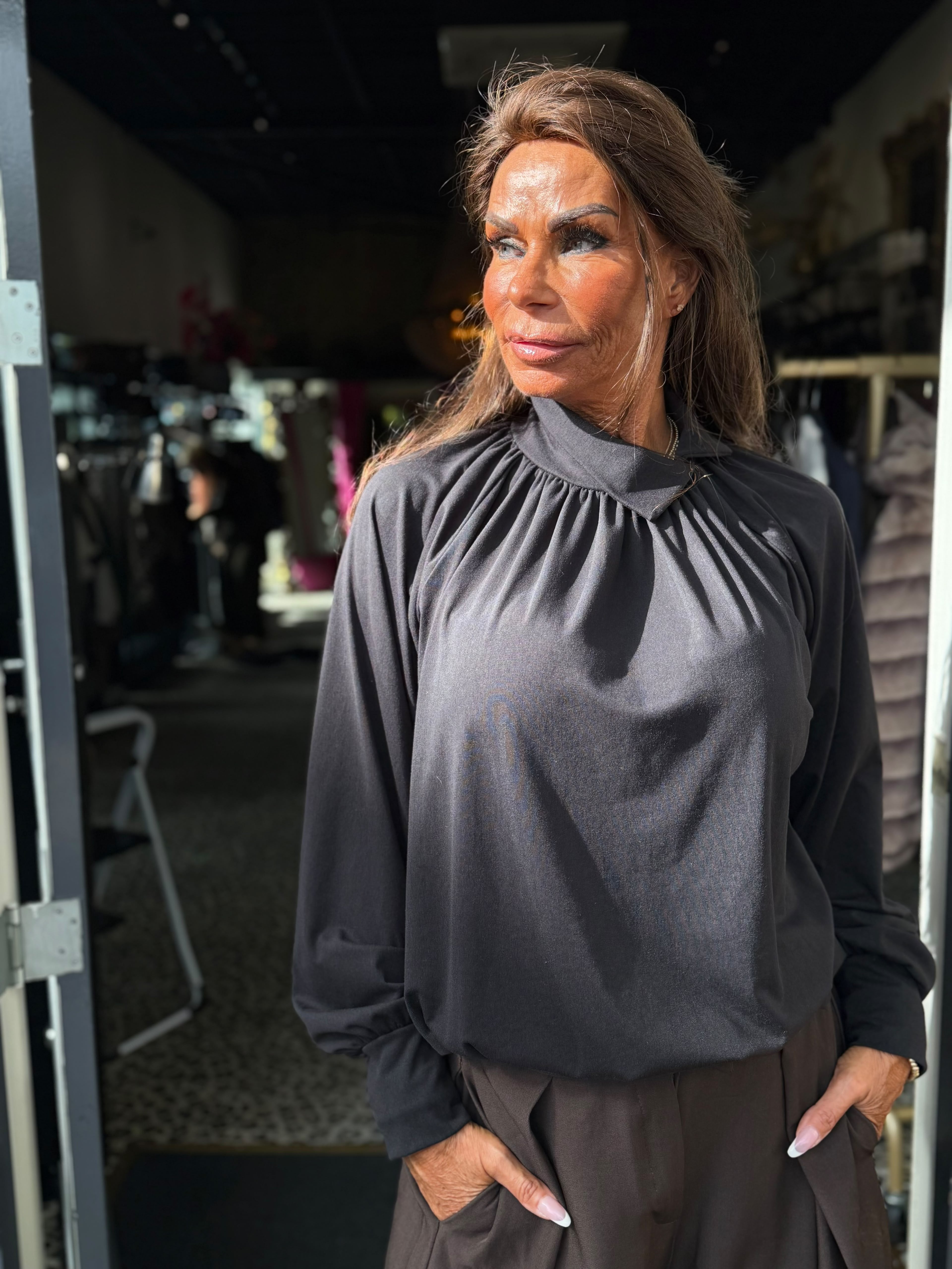 Top "Big Flappie" zwart