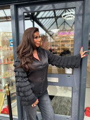 Blouse "Dominicana" Zwart