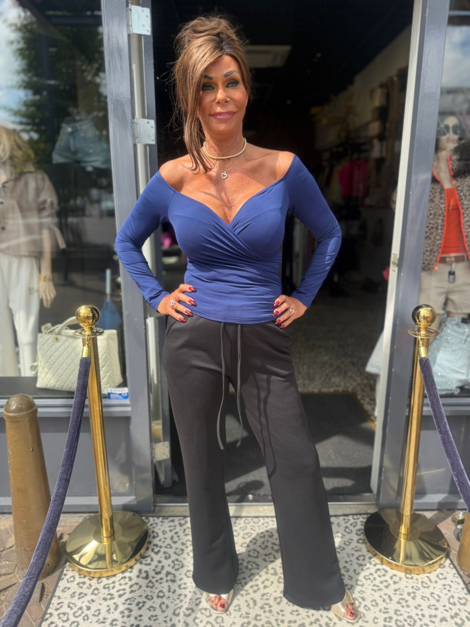 Comfy broek "Lizzy" Donkerblauw