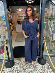 3 delig set "Mia" Navy