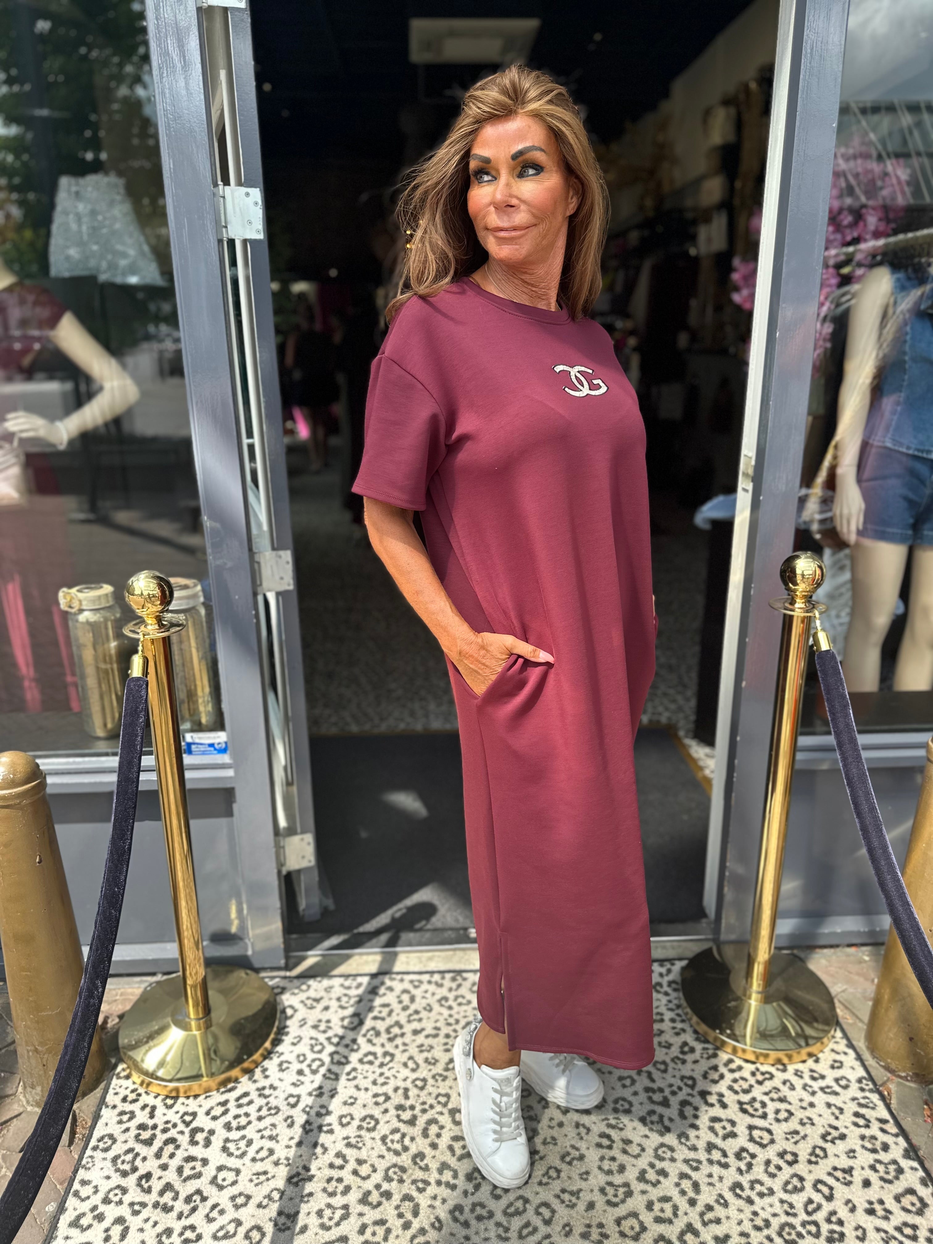 Joggingjurk "Cici" Bordeaux