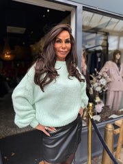 Trui "Knitted" Mintgroen