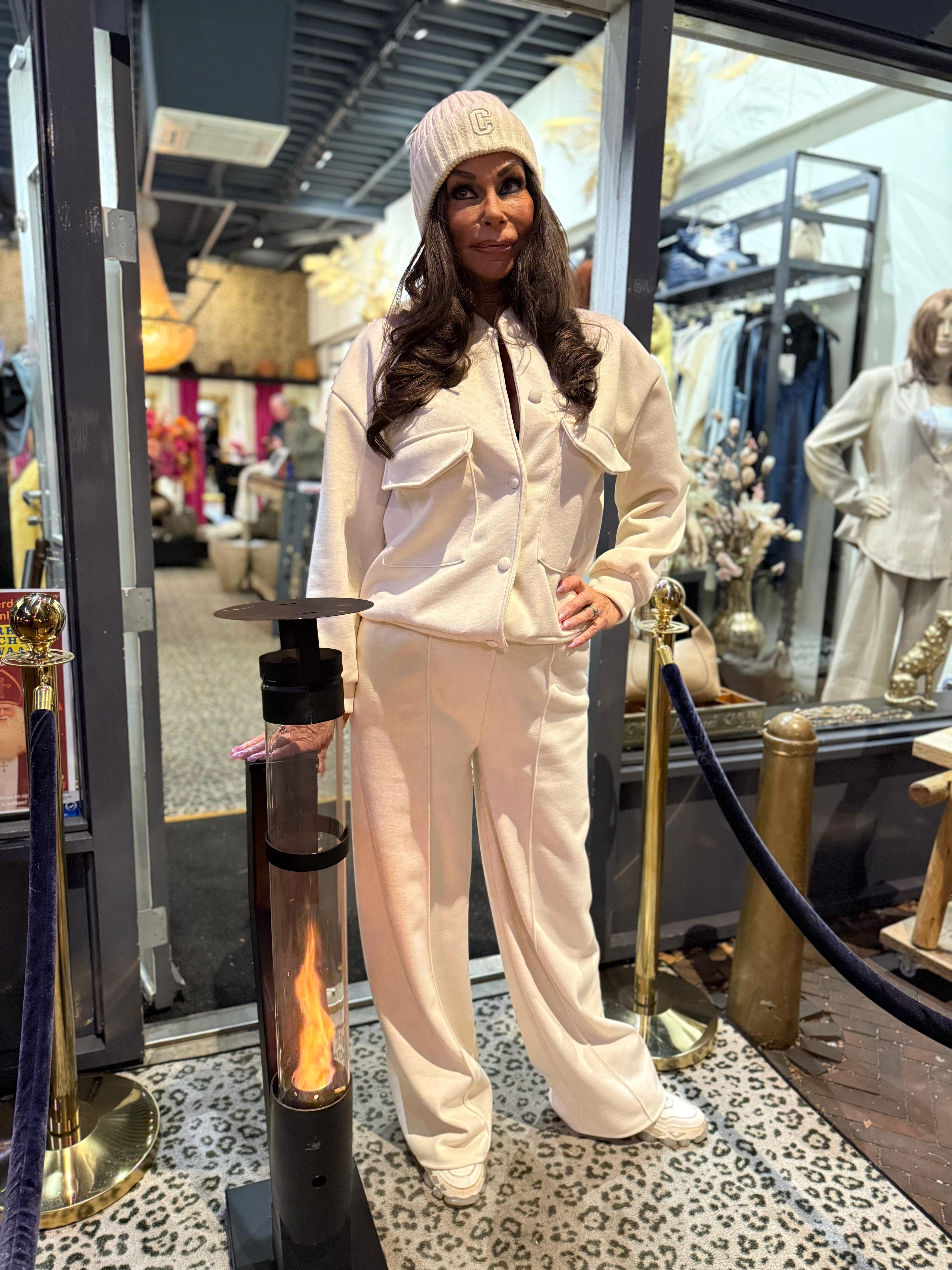 2-delig set "black friday!" licht beige