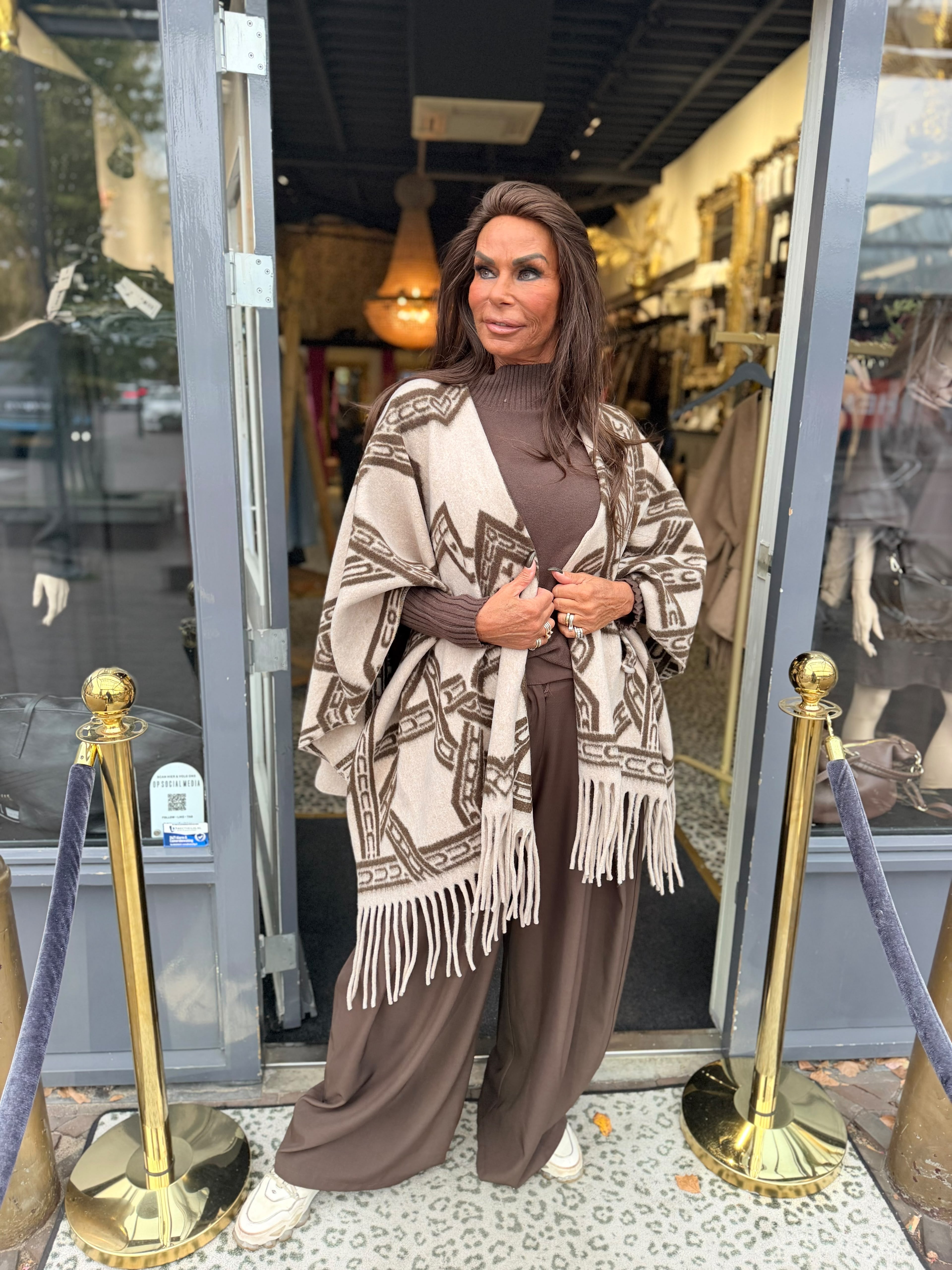 Poncho "Foesji" Beige