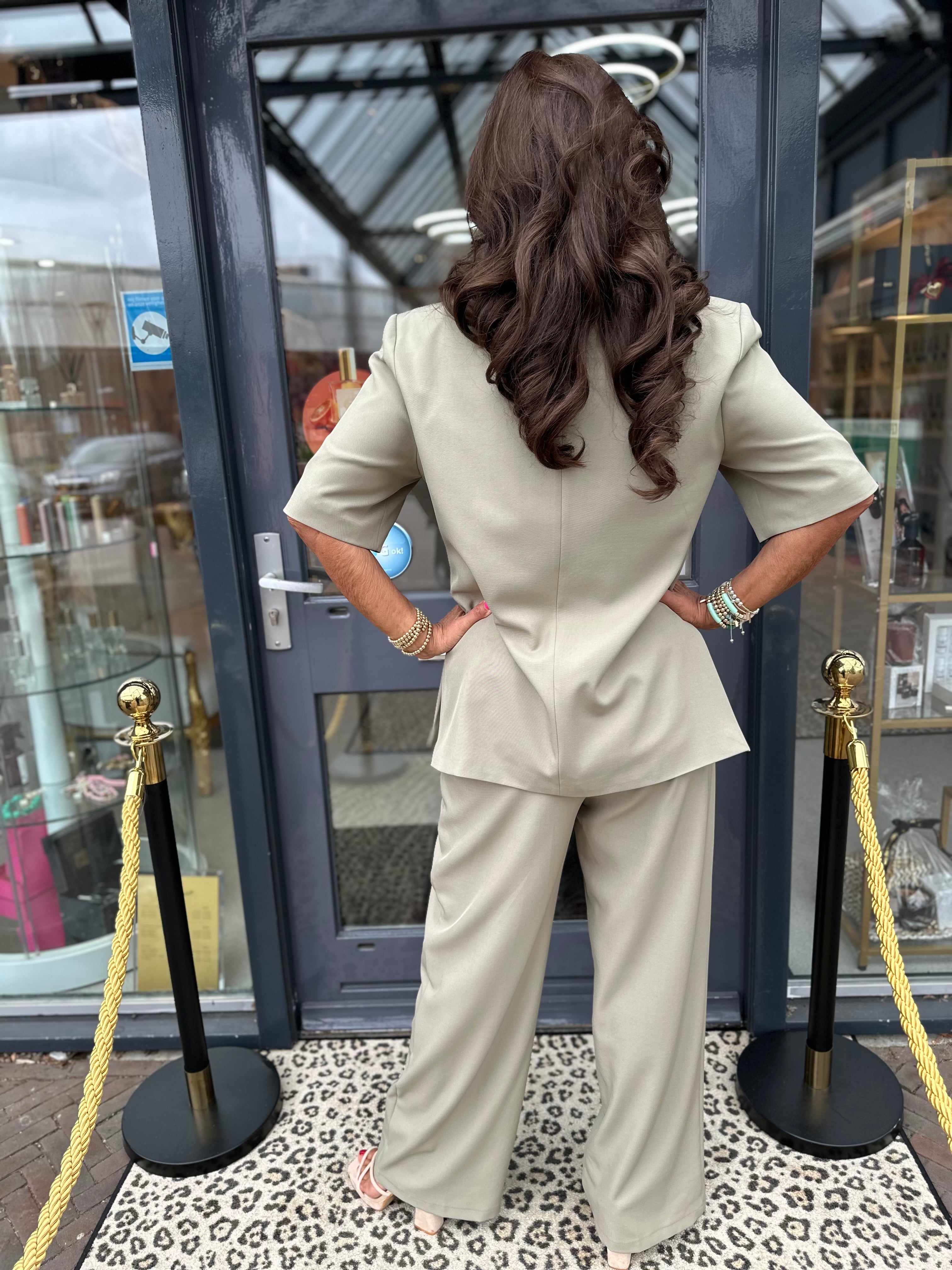 Pantalon "Jus de pom" Olijfgroen