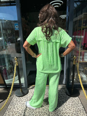 2 delig set "Hydrofiel" Neon groen