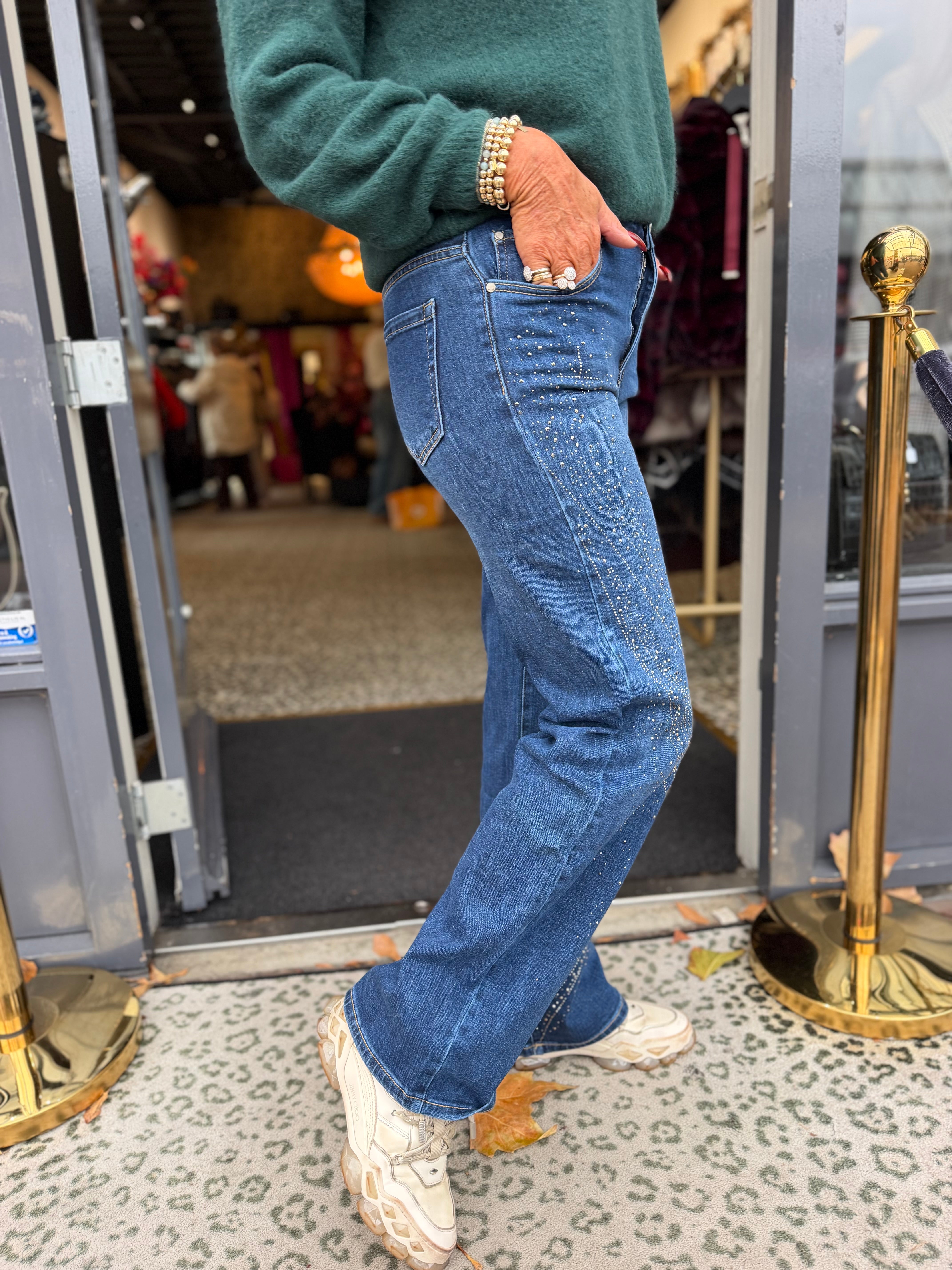 Straight-wide Jeans 'Wings'