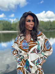 Blouse “Lulia” bruin