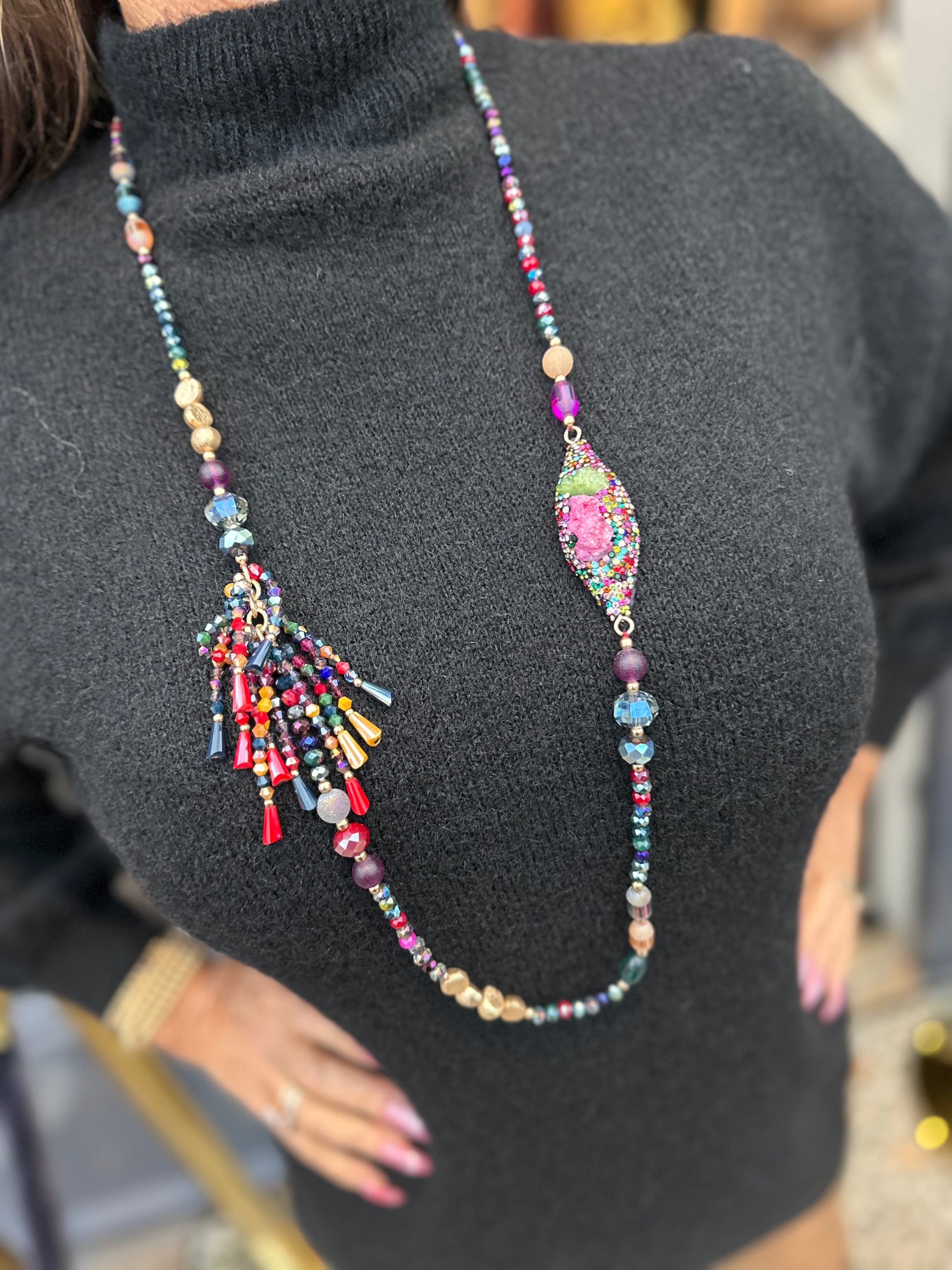 Lange ketting "Multicolour"