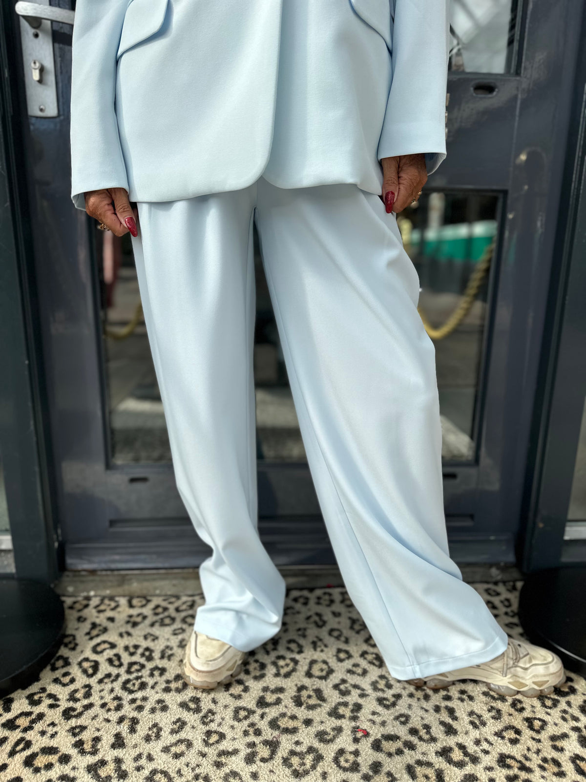 Pantalon "Jus de pom" licht blauw
