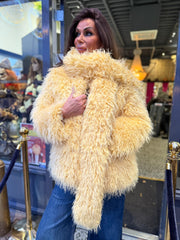 Winterjas super zacht "Geel”