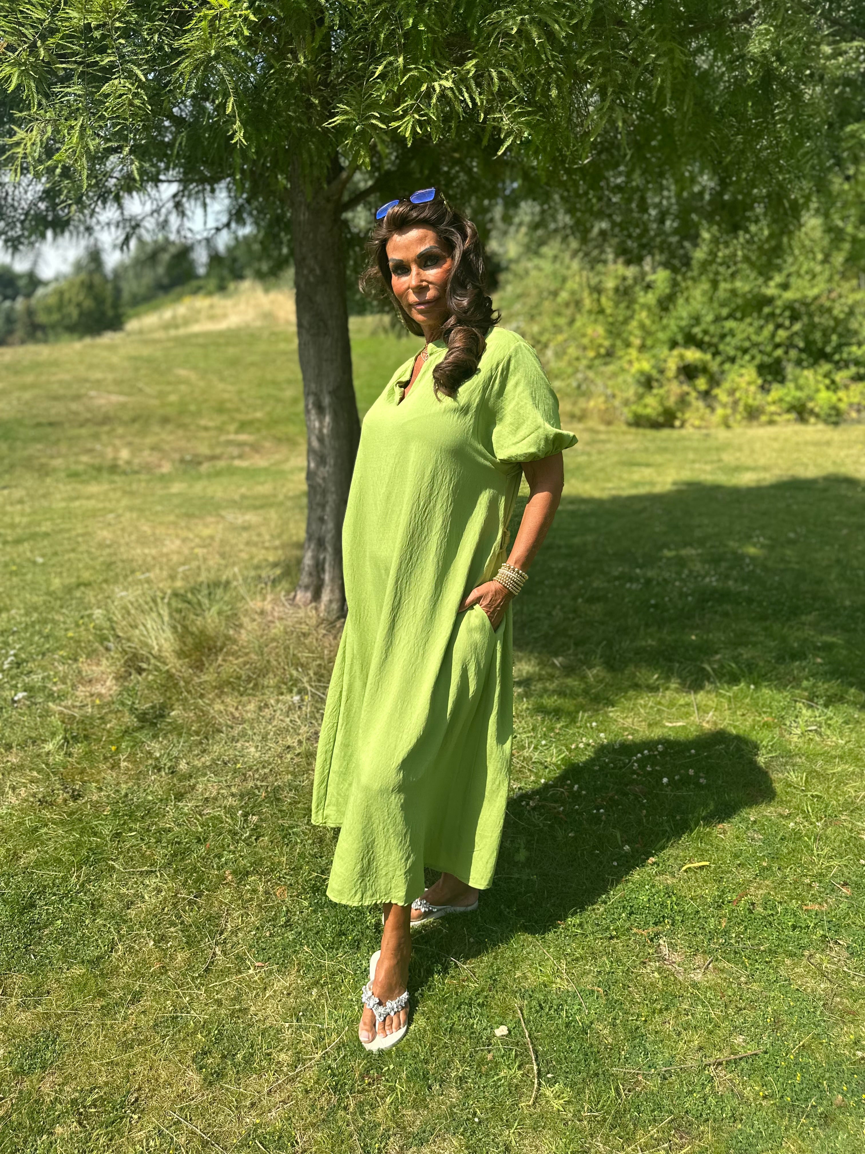 Jurk "Vino" Appelgroen