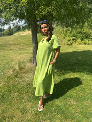 Jurk "Vino" Appelgroen