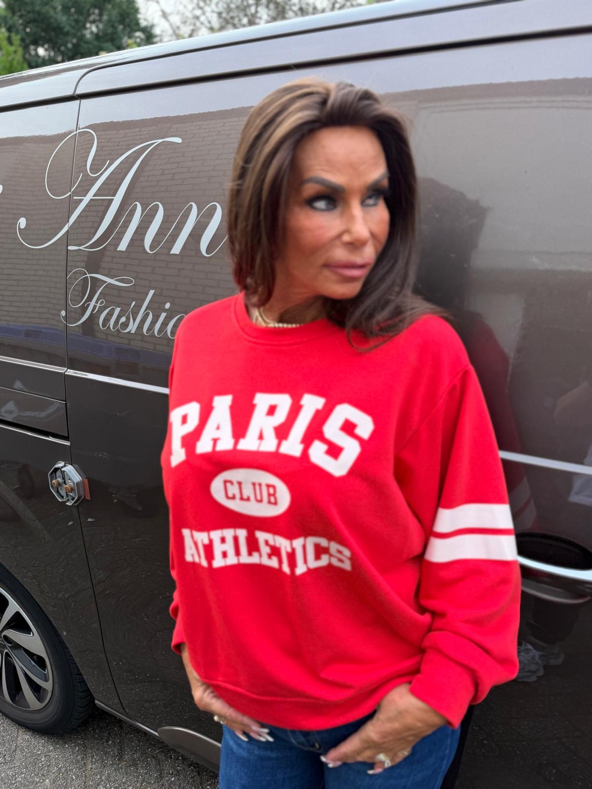 Sweater "Paris" Rood