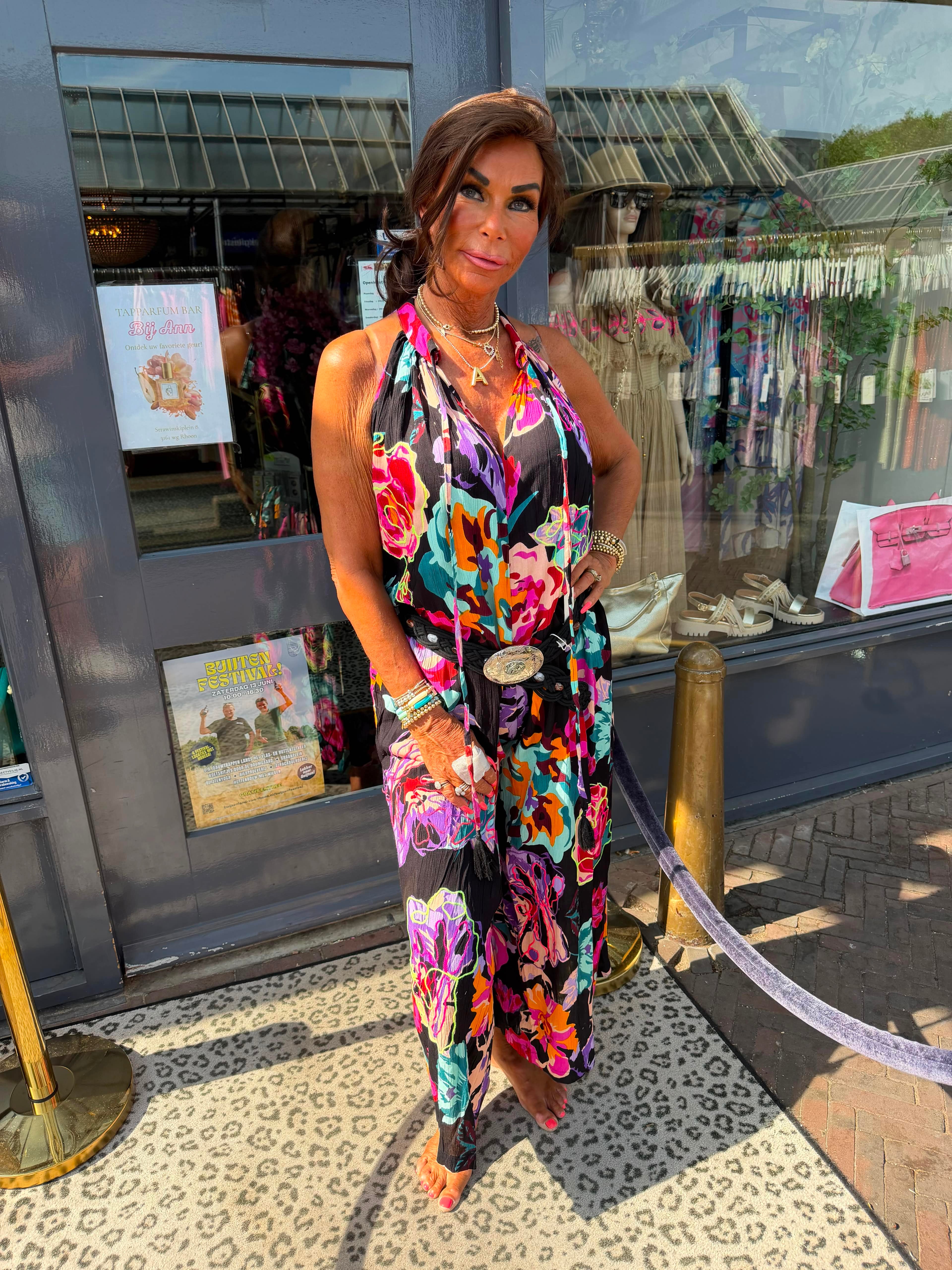 Jumpsuit Gold&Silver Lovely zwart