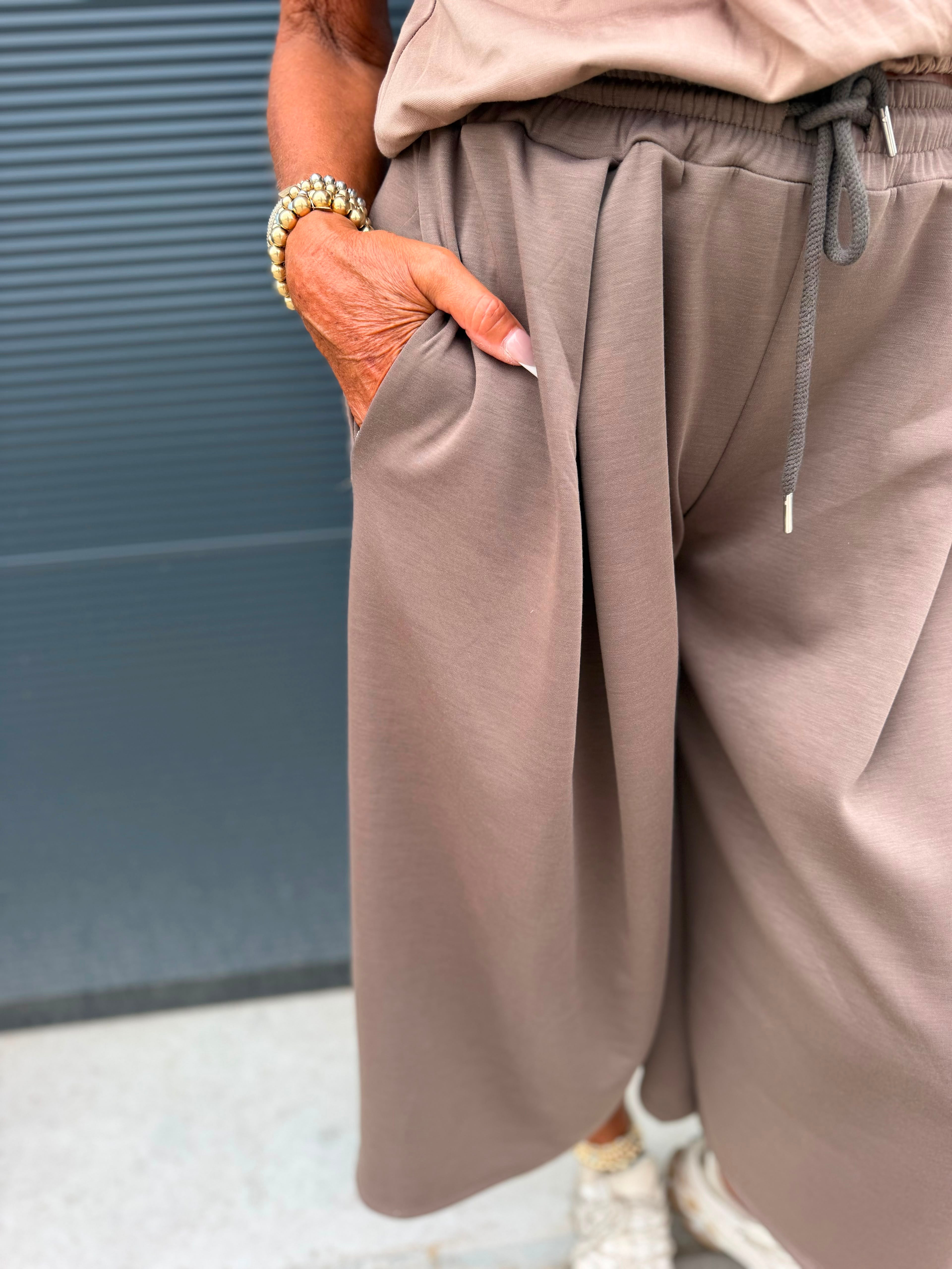 Comfy Culotte donkertaupe