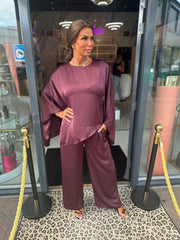2 delig set "Olivia" Bordeaux