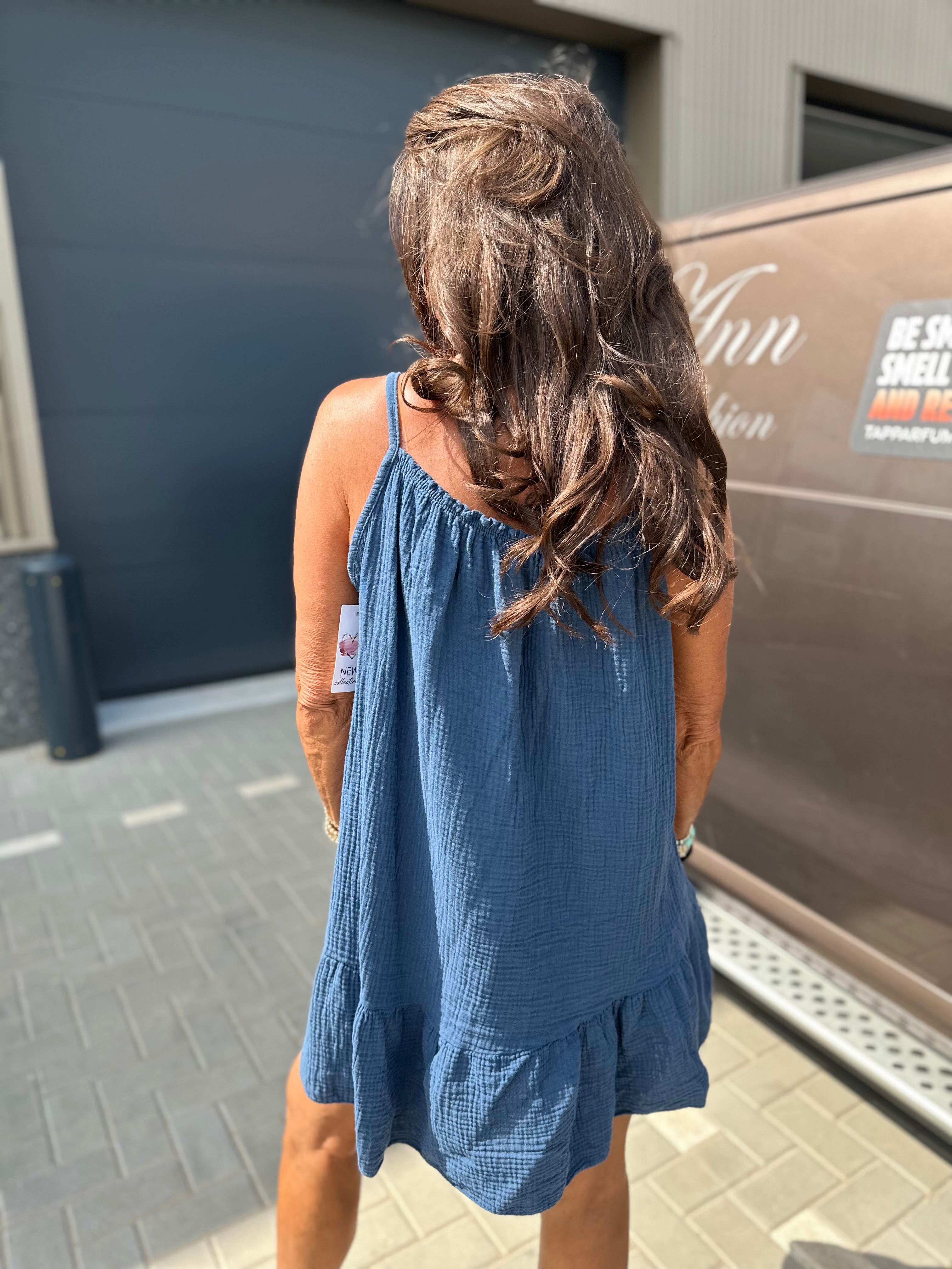 Hydrofiel kort Jurkje "Lana" donkerblauw