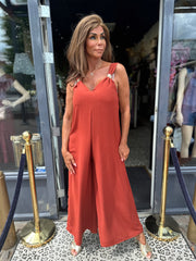 Jumpsuit "Amarillo" brique