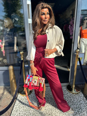 Vegan Leather Jasje "Rizzo" Beige