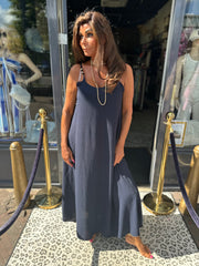 Jurk "Laila" donkerblauw