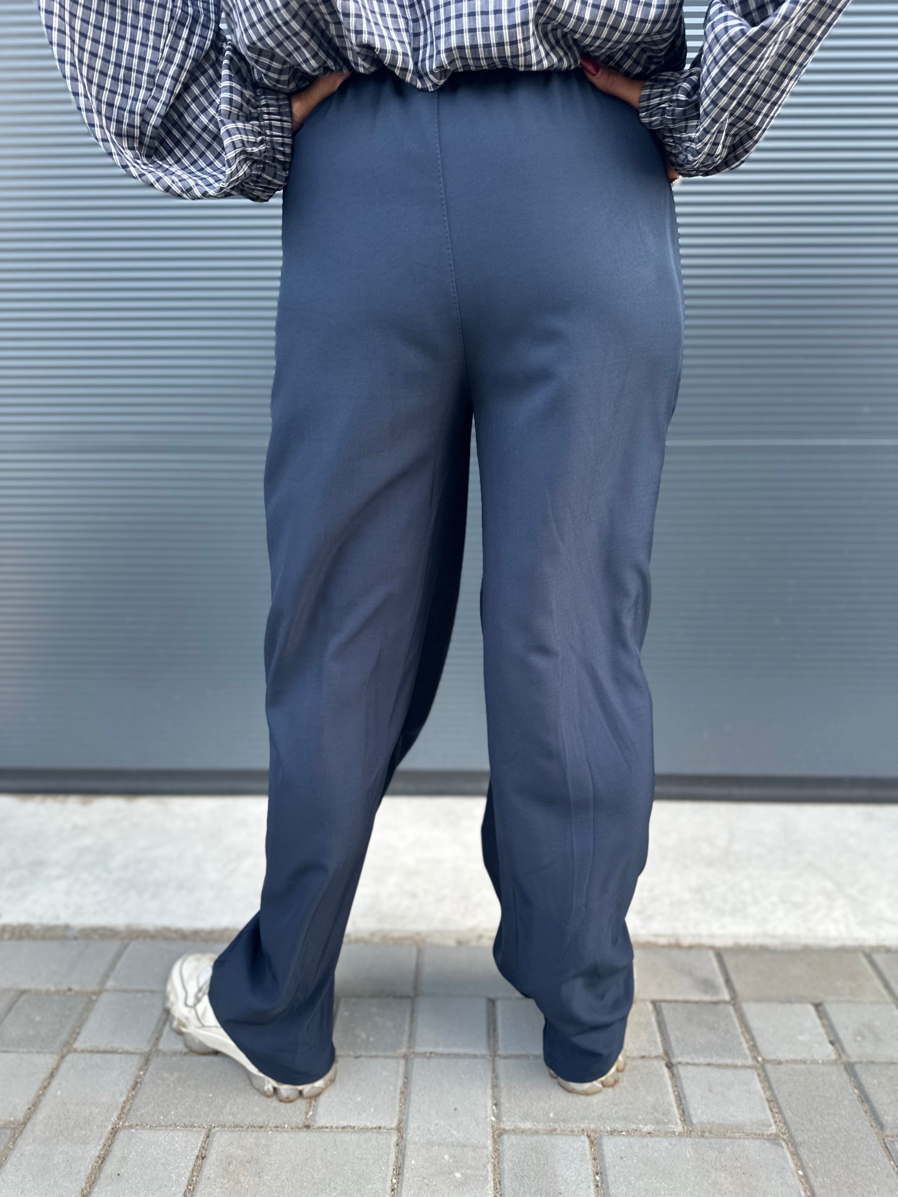 Plooien Pantalon ballon wide Navy