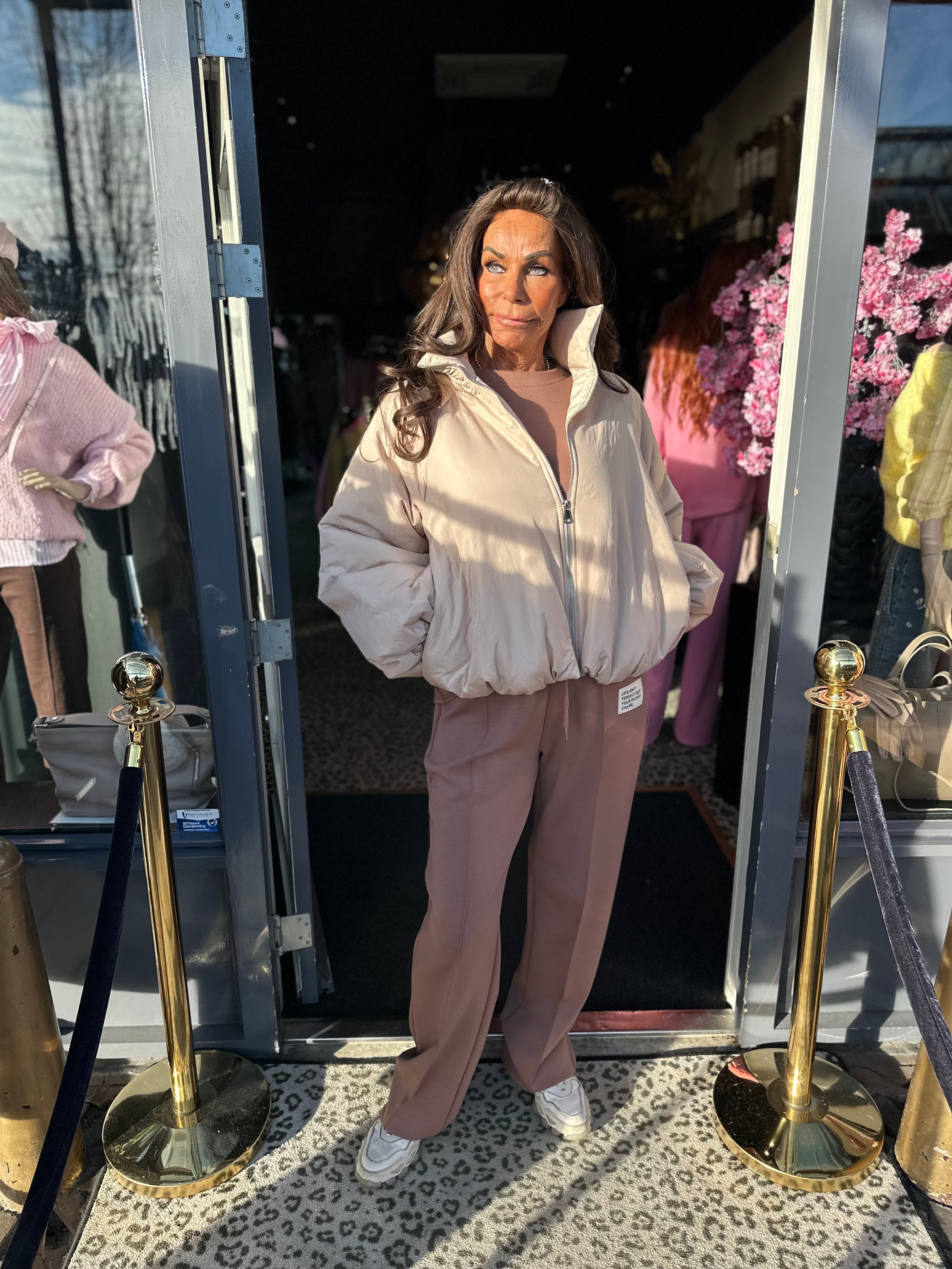 Bomberjas Pofmouw Beige