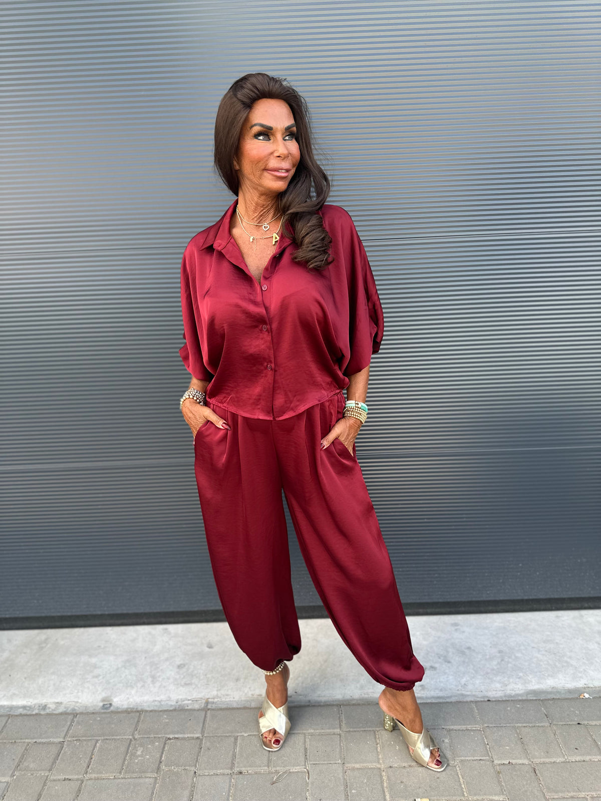 2 delig set "Alladin" bordeaux
