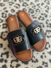 Slippers inspo zwart
