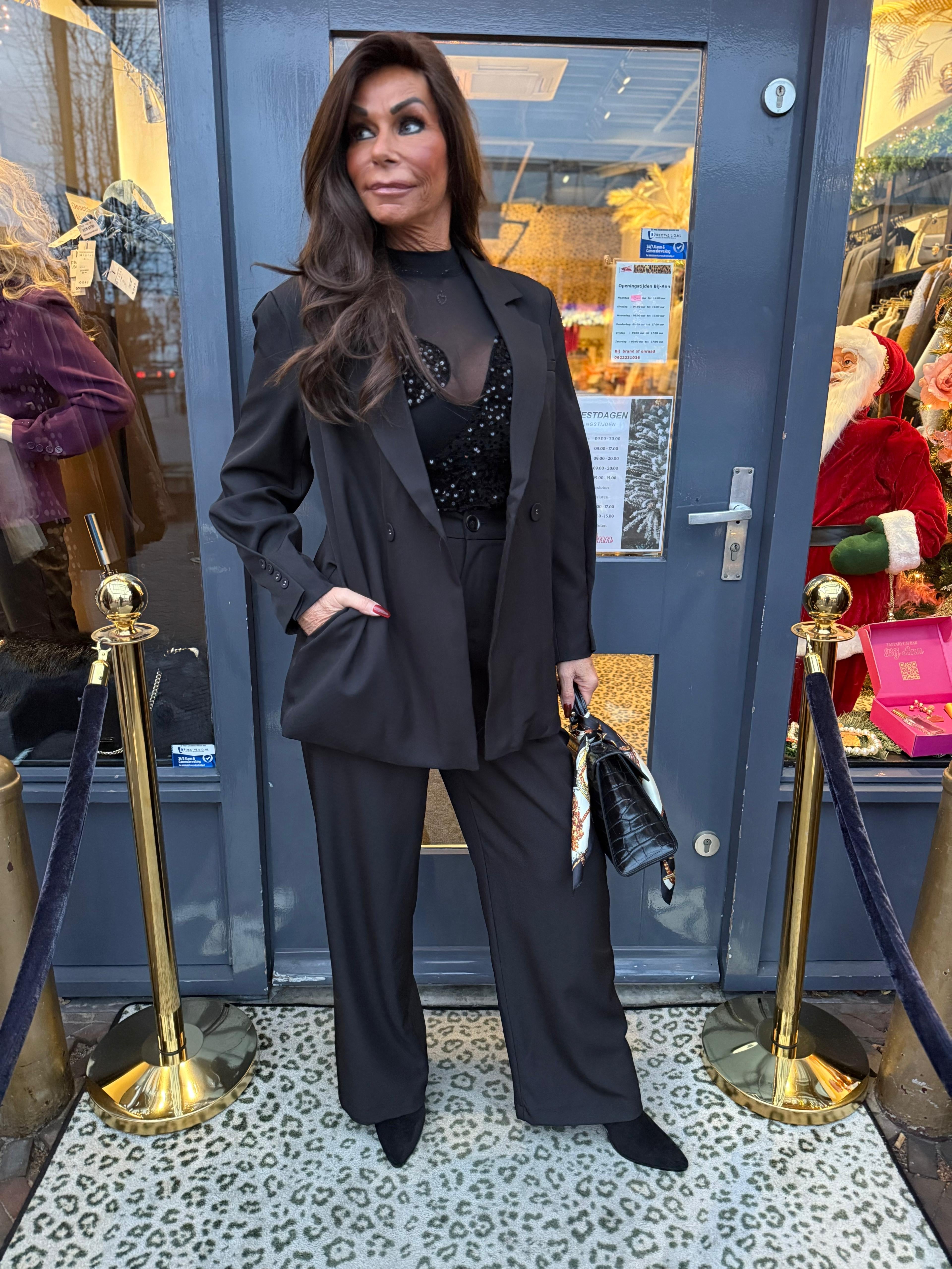 Oversized colbert "Jus de pom" Zwart