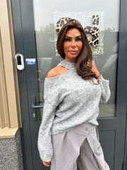 Offshoulder Trui "Sammy" grijs