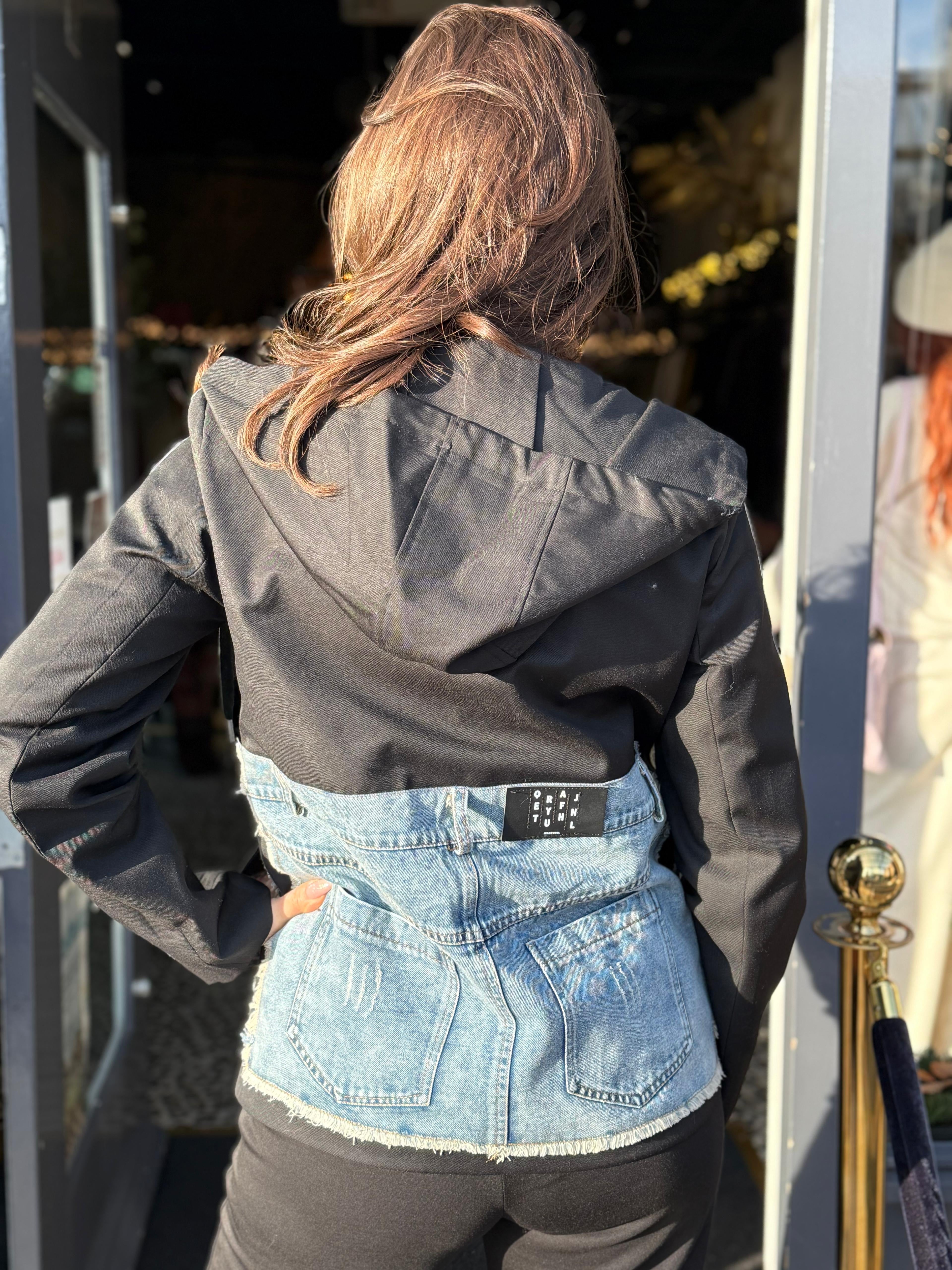 Colbert black & denim