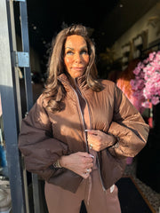 Bomberjas Pofmouw Donkerbruin