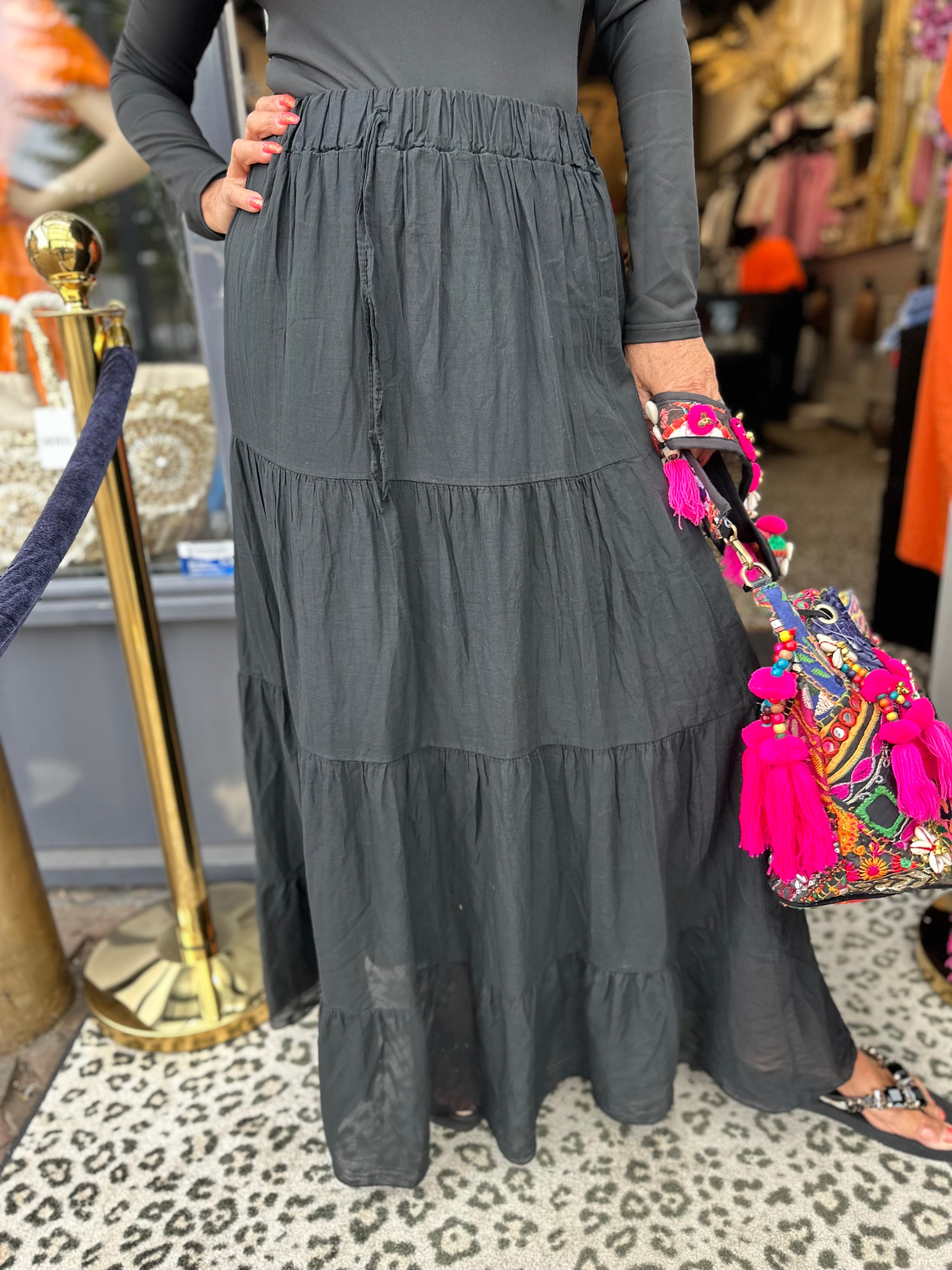 Lange rok "Black"