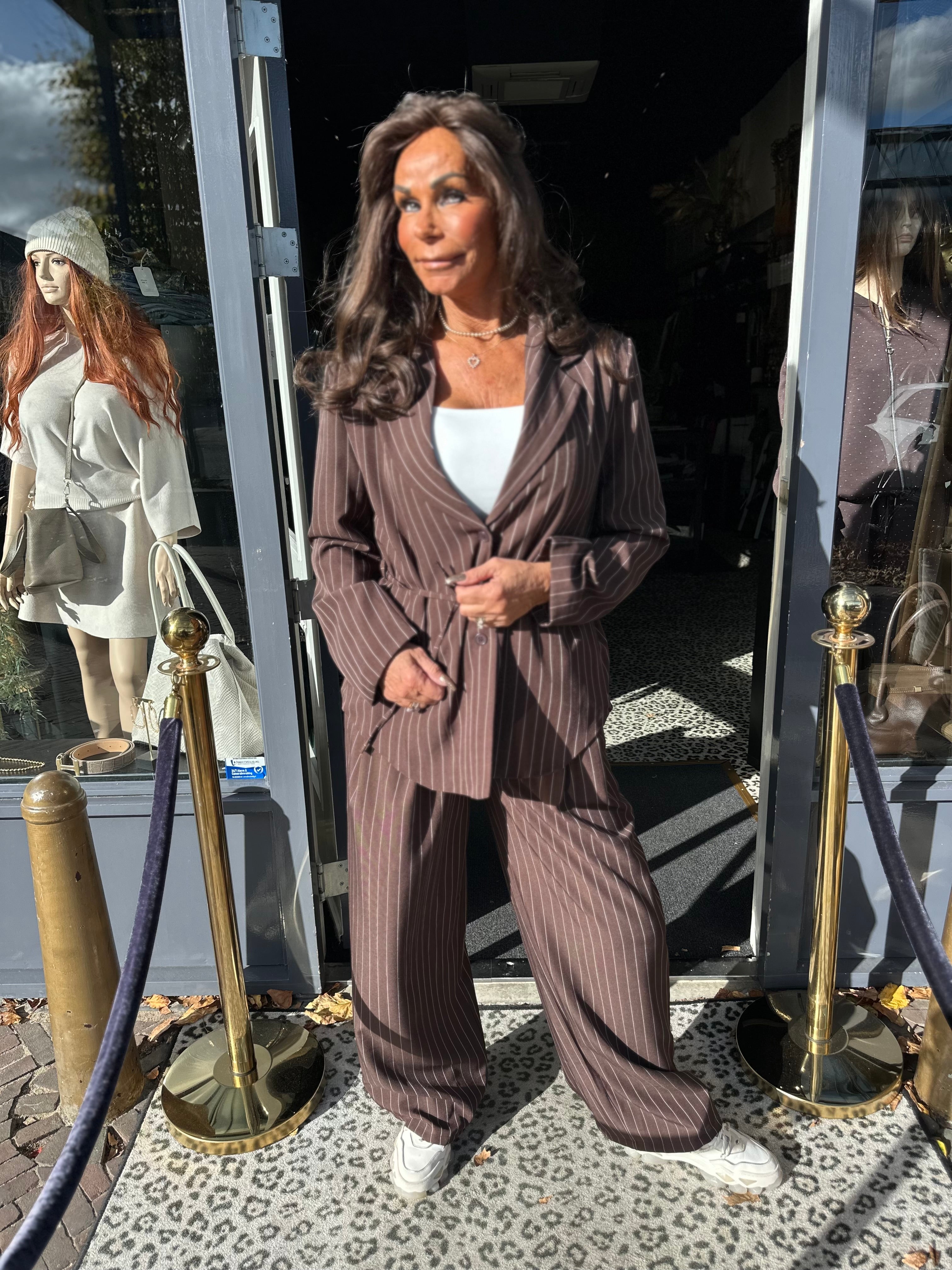 2 delig set "Donna" Donkerbruin