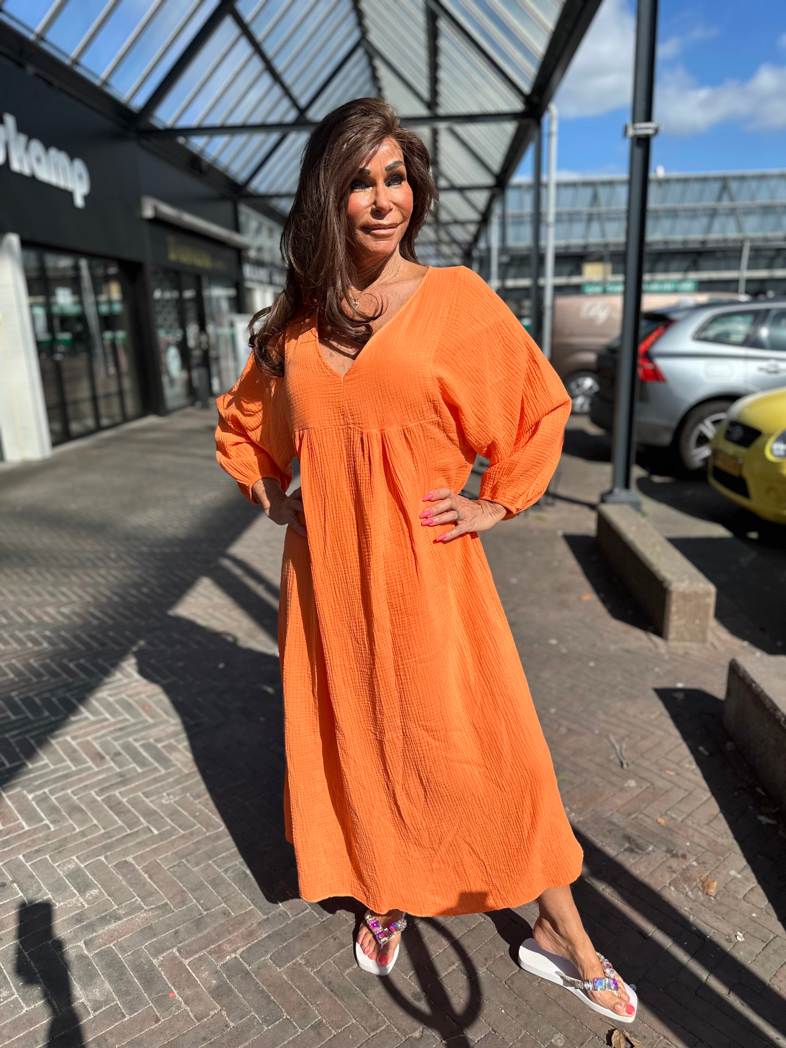 Jurk "Ayla" Oranje
